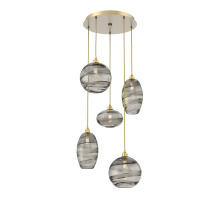 Hammerton CHB0048-05-GB-OS-C01-E2 - Misto Round 5pc Multi-Pendant