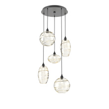 Hammerton CHB0048-05-MB-OA-C01-E2 - Misto Round 5pc Multi-Pendant