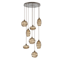Hammerton CHB0048-08-FB-OB-C01-E2 - Misto Round 8pc Multi-Pendant