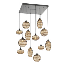 Hammerton CHB0048-12-MB-OB-C01-E2 - Misto Square 12pc Multi-Pendant