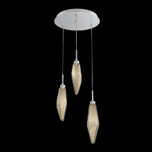 Hammerton CHB0050-03-CS-CB-C01-L1 - Rock Crystal Round 3pc Multi-Pendant