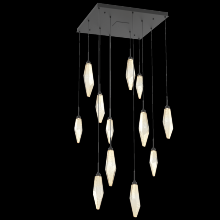 Hammerton CHB0050-12-MB-CA-C01-L1 - Rock Crystal Square 12pc Multi-Pendant