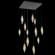 Hammerton CHB0050-12-MB-CB-C01-L3 - Rock Crystal Square 12pc Multi-Pendant