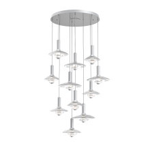 Hammerton CHB0098-11-CS-CG-C01-L3 - Cirrus Round 11pc Multi-Pendant