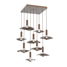 Hammerton CHB0099-09-BB-00-C01-L3-MI - Cumulus Square 9pc Multi-Pendant