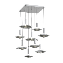 Hammerton CHB0099-09-CS-00-C01-L3-SG - Cumulus Square 9pc Multi-Pendant