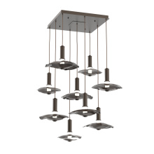 Hammerton CHB0099-09-FB-00-C01-L3-MI - Cumulus Square 9pc Multi-Pendant