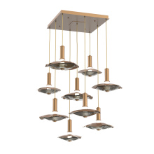 Hammerton CHB0099-09-NB-00-C01-L3-SG - Cumulus Square 9pc Multi-Pendant