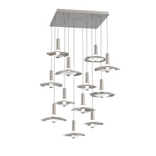 Hammerton CHB0099-12-BS-00-C01-L3-WI - Cumulus Square 12pc Multi-Pendant