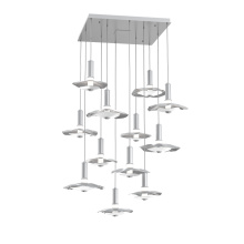 Hammerton CHB0099-12-CS-00-C01-L3-WI - Cumulus Square 12pc Multi-Pendant