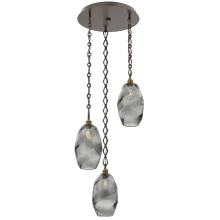 Hammerton CNB0035-03-FB-OS-CH1-E2 - Ellisse Round 3pc Multi-Pendant Chain