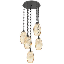 Hammerton CNB0035-05-MB-OA-CH2-E2 - Ellisse Round 5pc Multi-Pendant Chain