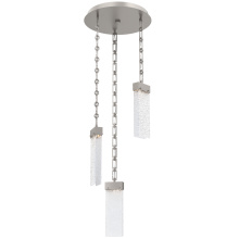 Hammerton CNB0042-03-BS-CR-CH3-L1 - Parallel Round 3pc Multi-Pendant with Chain