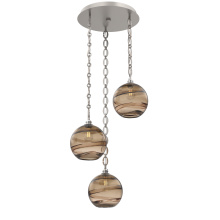 Hammerton CNB0047-03-BS-OB-CH2-E2 - Terra Round 3pc Multi-Pendant Chain