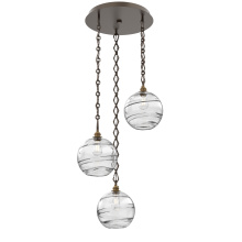 Hammerton CNB0047-03-FB-OC-CH1-E2 - Terra Round 3pc Multi-Pendant Chain