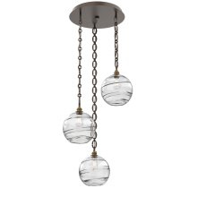 Hammerton CNB0047-03-FB-OC-CH2-E2 - Terra Round 3pc Multi-Pendant with Chain