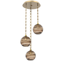 Hammerton CNB0047-03-GB-OB-CH3-E2 - Terra Round 3pc Multi-Pendant with Chain