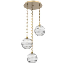 Hammerton CNB0047-03-GB-OC-CH1-E2 - Terra Round 3pc Multi-Pendant with Chain