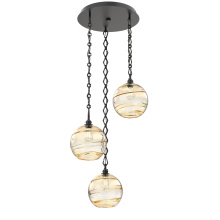 Hammerton CNB0047-03-MB-OA-CH1-E2 - Terra Round 3pc Multi-Pendant with Chain