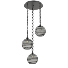 Hammerton CNB0047-03-MB-OS-CH2-E2 - Terra Round 3pc Multi-Pendant with Chain