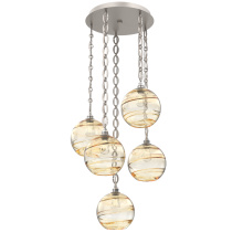 Hammerton CNB0047-05-BS-OA-CH2-E2 - Terra Round 5pc Multi-Pendant Chain
