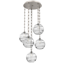 Hammerton CNB0047-05-BS-OC-CH3-E2 - Terra Round 5pc Multi-Pendant with Chain