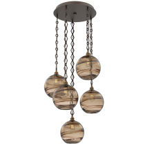 Hammerton CNB0047-05-FB-OB-CH1-E2 - Terra Round 5pc Multi-Pendant with Chain