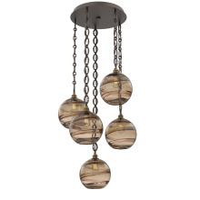 Hammerton CNB0047-05-FB-OB-CH2-E2 - Terra Round 5pc Multi-Pendant Chain