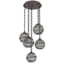 Hammerton CNB0047-05-FB-OS-CH1-E2 - Terra Round 5pc Multi-Pendant with Chain