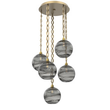 Hammerton CNB0047-05-GB-OS-CH2-E2 - Terra Round 5pc Multi-Pendant with Chain
