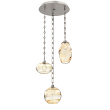 Hammerton CNB0048-03-BS-OA-CH3-E2 - Misto Round 3pc Multi-Pendant with Chain