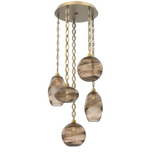 Hammerton CNB0048-05-GB-OB-CH2-E2 - Misto Round 5pc Multi-Pendant with Chain