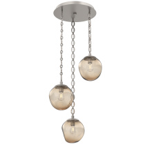 Hammerton CNB0062-03-BS-B-CH2-E2 - Aster Round 3pc Multi-Pendant with Chain (Bulb)