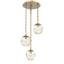 Hammerton CNB0062-03-GB-A-CH2-E2 - Aster Round 3pc Multi-Pendant with Chain (Bulb)