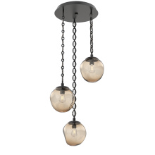Hammerton CNB0062-03-MB-B-CH2-E2 - Aster Round 3pc Multi-Pendant with Chain (Bulb)