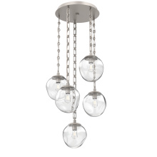 Hammerton CNB0062-05-BS-C-CH3-E2 - Aster Round 5pc Multi-Pendant Chain (Bulb)