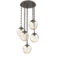 Hammerton CNB0062-05-FB-A-CH1-E2 - Aster Round 5pc Multi-Pendant with Chain (Bulb)