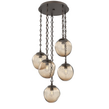 Hammerton CNB0062-05-FB-B-CH1-E2 - Aster Round 5pc Multi-Pendant with Chain (Bulb)