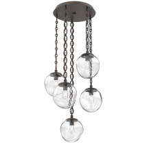 Hammerton CNB0062-05-FB-C-CH2-E2 - Aster Round 5pc Multi-Pendant with Chain (Bulb)