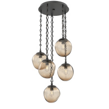 Hammerton CNB0062-05-MB-B-CH1-E2 - Aster Round 5pc Multi-Pendant with Chain (Bulb)