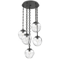 Hammerton CNB0062-05-MB-C-CH2-E2 - Aster Round 5pc Multi-Pendant with Chain (Bulb)