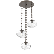 Hammerton CNB0064-03-FB-C-CH2-E2 - Nova Round 3pc Multi-Pendant with Chain (Bulb)