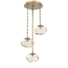 Hammerton CNB0064-03-GB-A-CH2-E2 - Nova Round 3pc Multi-Pendant Chain (Bulb)