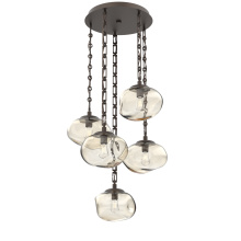 Hammerton CNB0064-05-FB-A-CH3-E2 - Nova Round 5pc Multi-Pendant Chain (Bulb)