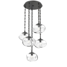 Hammerton CNB0064-05-MB-C-CH1-E2 - Nova Round 5pc Multi-Pendant with Chain (Bulb)