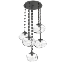 Hammerton CNB0064-05-MB-C-CH2-E2 - Nova Round 5pc Multi-Pendant with Chain (Bulb)