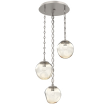 Hammerton CNB0066-03-BS-FA-CH2-L1 - Aster Round 3pc Multi-Pendant with Chain (LED)