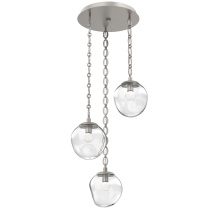 Hammerton CNB0066-03-BS-FC-CH2-L3 - Aster Round 3pc Multi-Pendant with Chain (LED)