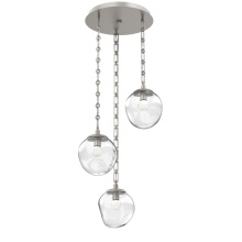 Hammerton CNB0066-03-BS-FC-CH3-L1 - Aster Round 3pc Multi-Pendant with Chain (LED)