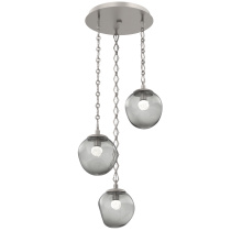Hammerton CNB0066-03-BS-FS-CH1-L3 - Aster Round 3pc Multi-Pendant with Chain (LED)